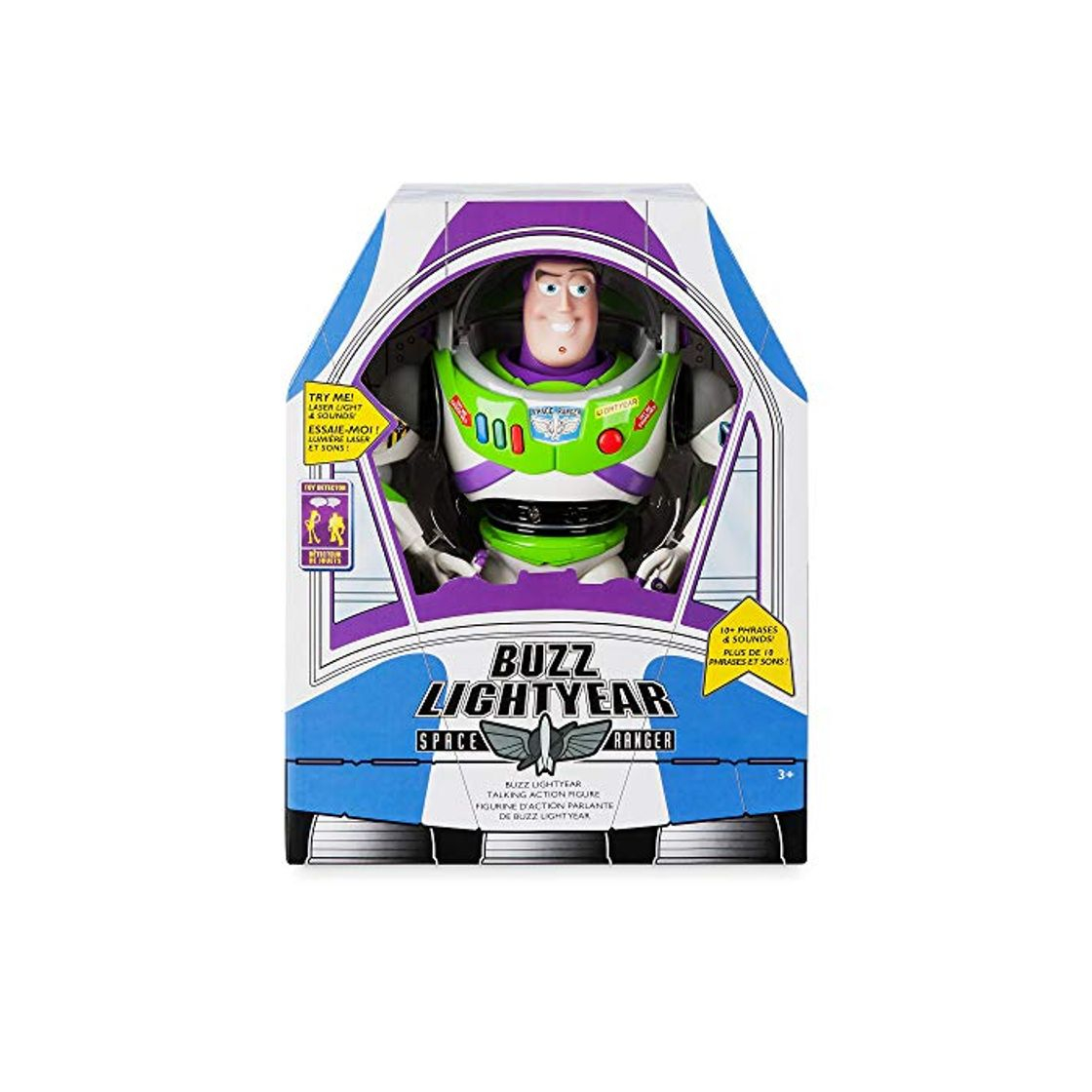 Social Disney Tienda Oficial Toy Story Buzz Lightyear Deluxe Muñeca de Juguete con Figura conversadora