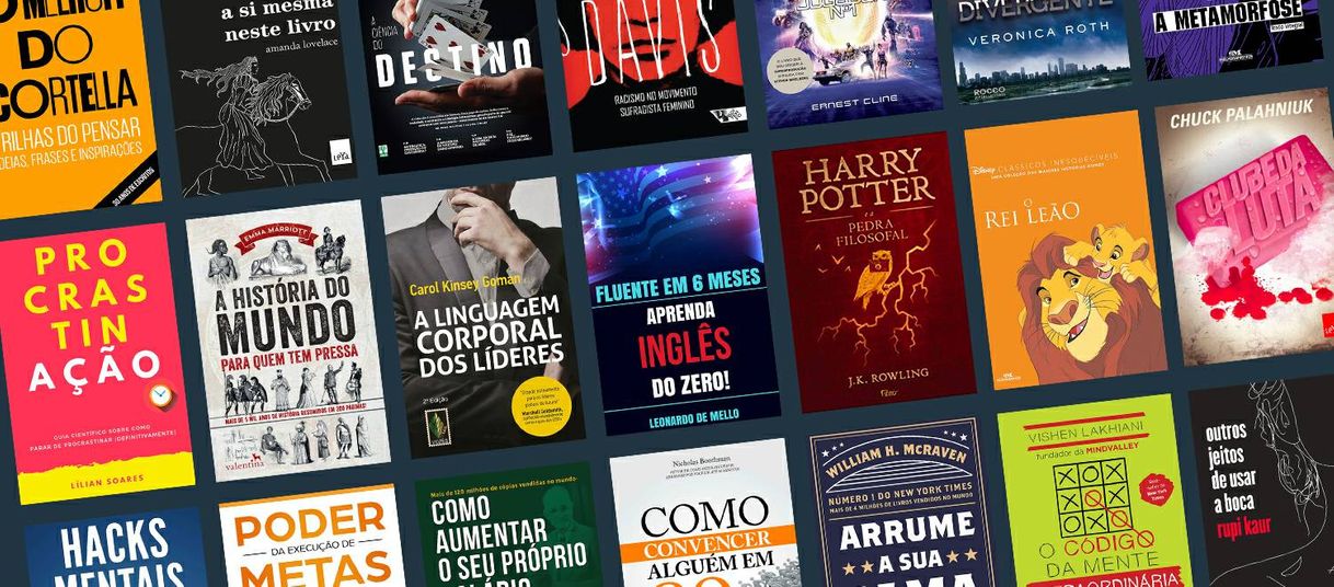 Fashion Livros no app do celular