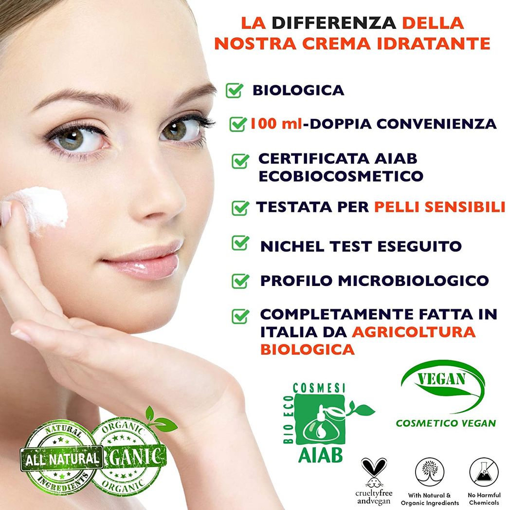 Social GANADOR 2019* Crema Facial con Acido Hialuronico Puro 100%