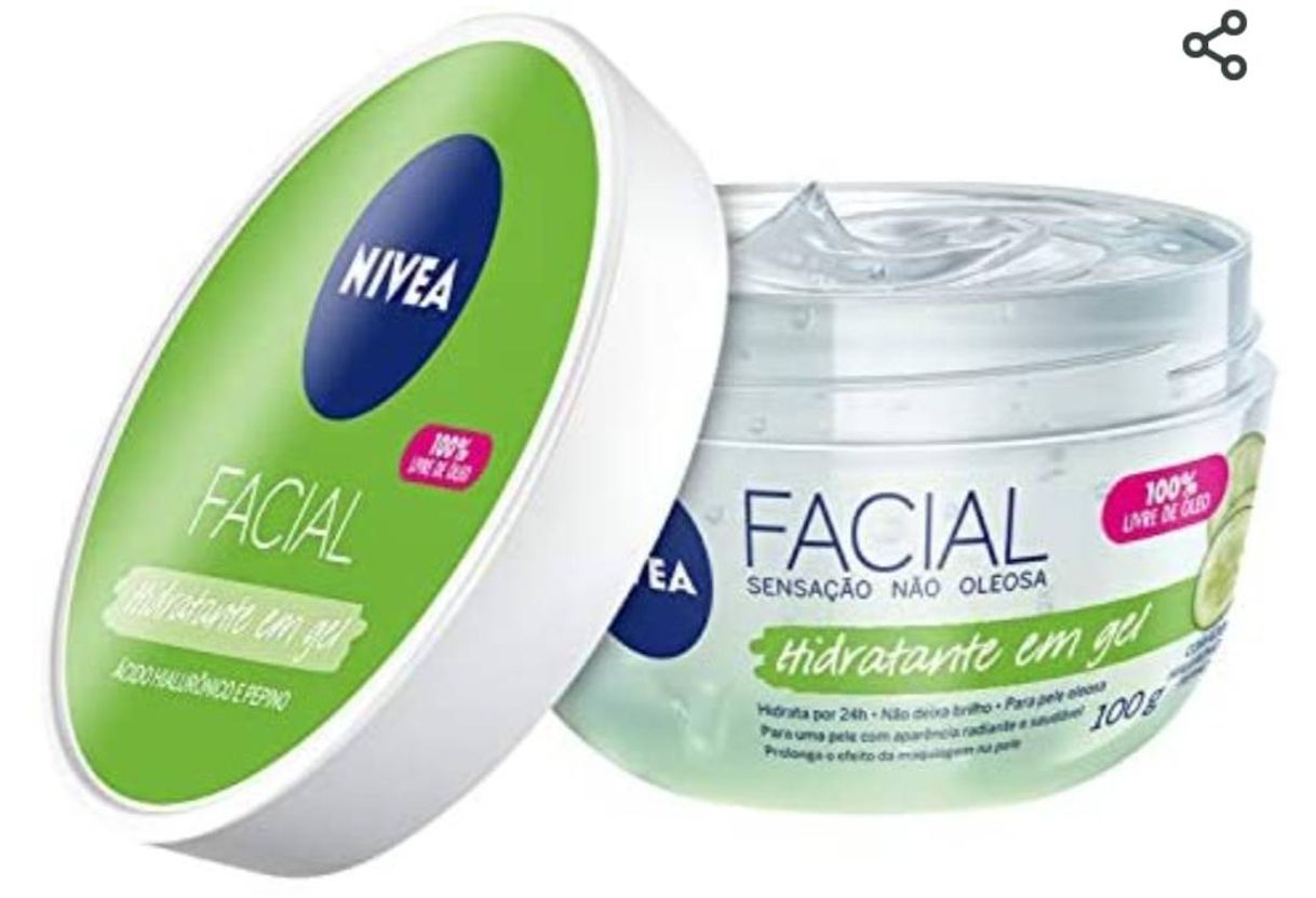 Fashion Nivea Hidratante em Gel com Ácido Hialurônico e Pepino.

