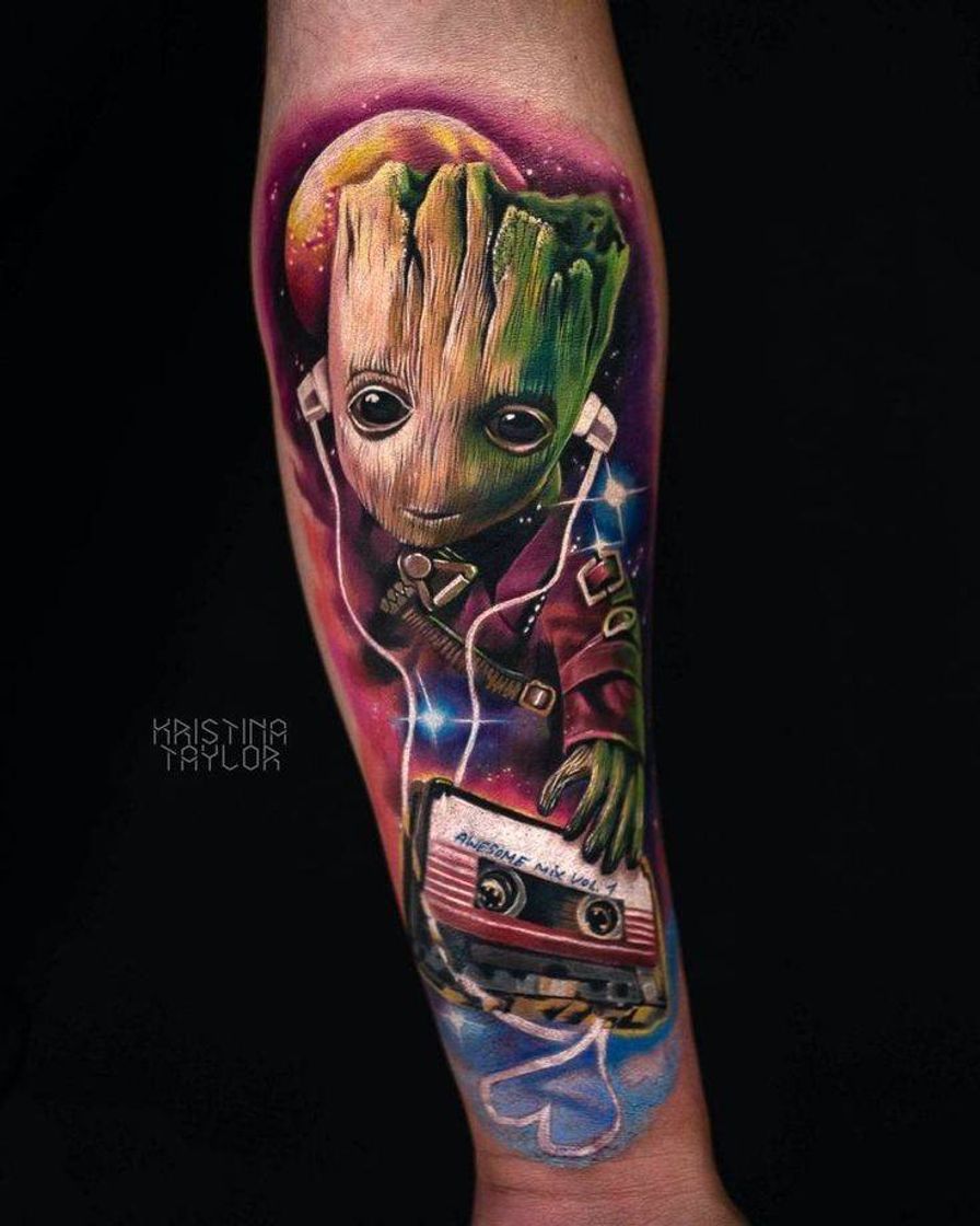 Moda Tatuagem Groot