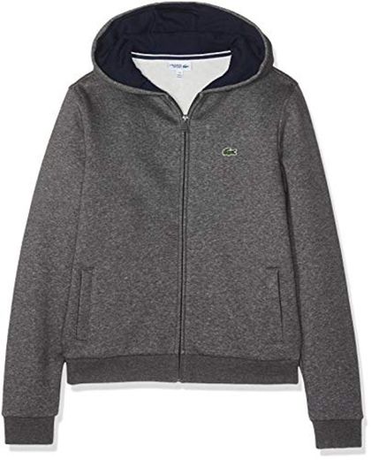 Lacoste Sport Sj2903 Sudadera con Capucha, Gris