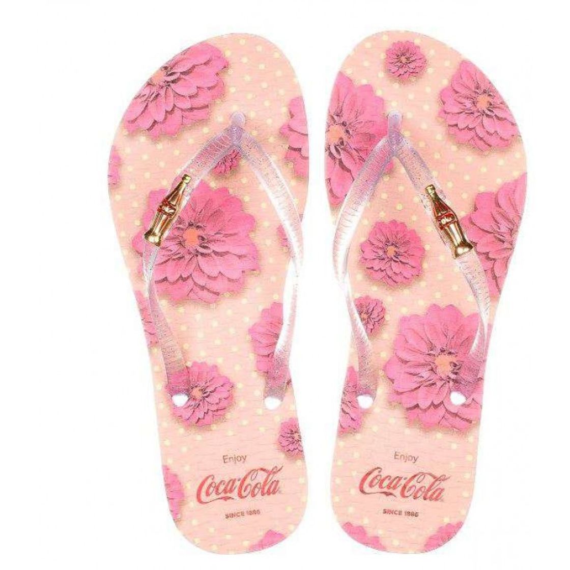 Moda Chinelo feminino Coca Cola 