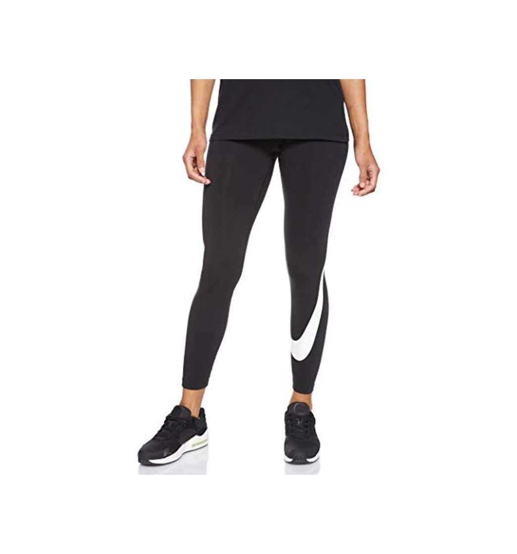 Fitness Nike Legasee Legging Swoosh Pantalones Deportivos, Mujer, Negro