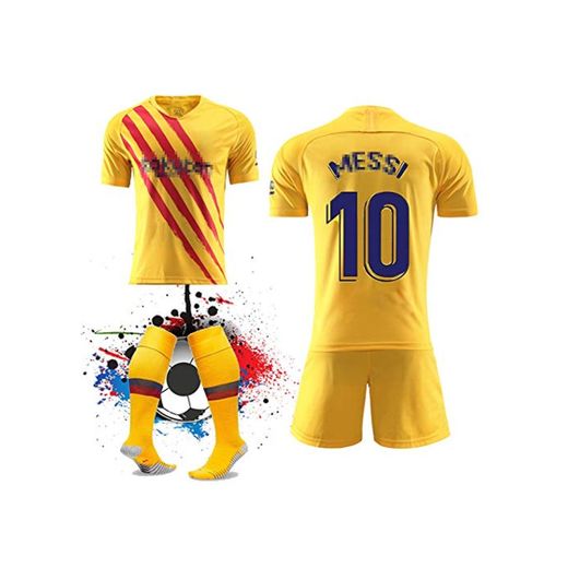 WWJJE Traje de fútbol para niños No. 10 Messi Set, Ropa de