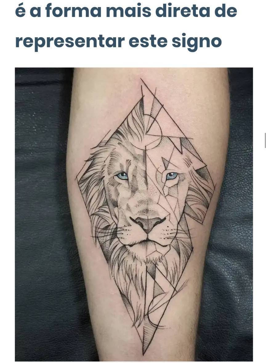 Moda Tatuagem do signo de LEÃO