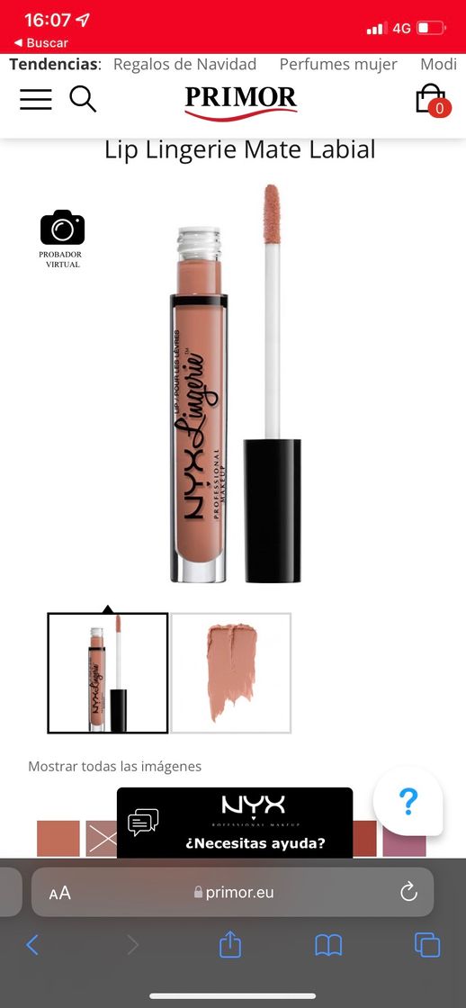 Productos Labial mate Lip Lingerie 