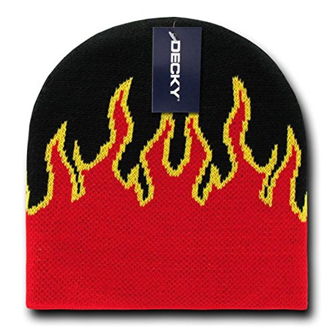 Social Decky Fire - Gorro para Hombre, Color Negro