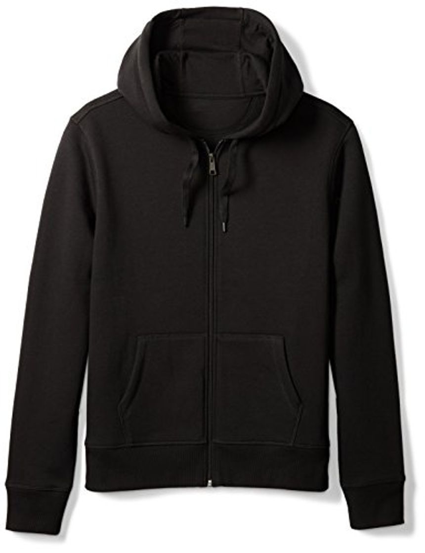 Social Amazon Essentials Full-Zip Hooded Fleece Sweatshirt Sudadera, Negro