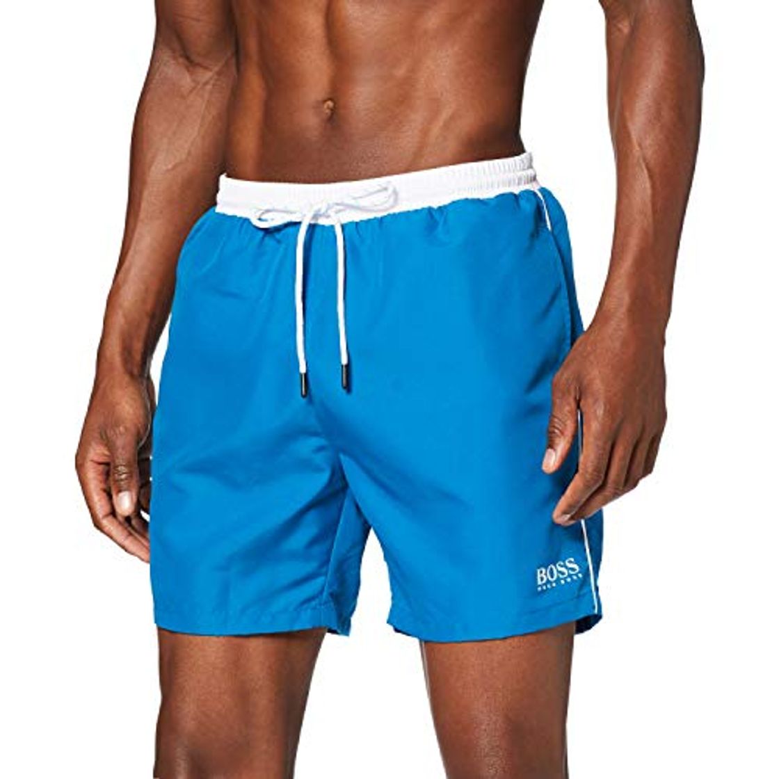 Social BOSS Starfish Bañador para Hombre, Azul