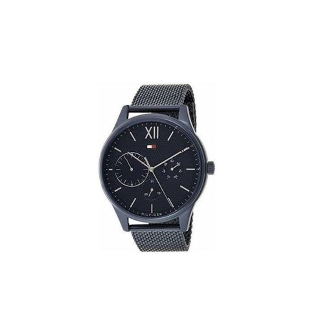 Social Tommy Hilfiger Reloj Multiesfera para Hombre de Cuarzo con Correa en Acero