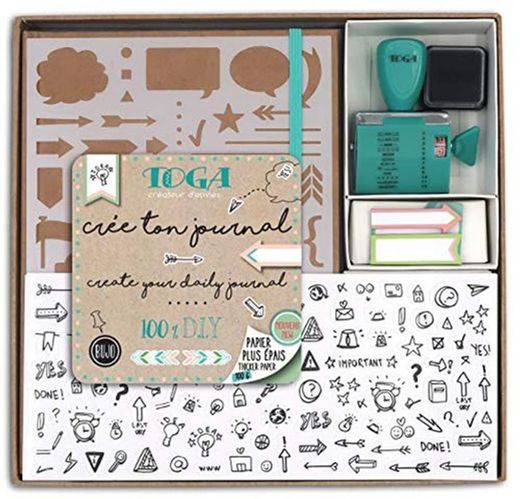 Toga kt74 Kit Bullet Journal Cuaderno Kraft 15