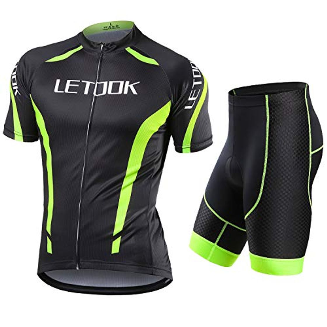 Product Letook Maillots Ciclismo Hombre Conjunto de Ropa Verano Bicicleta Manga Corta