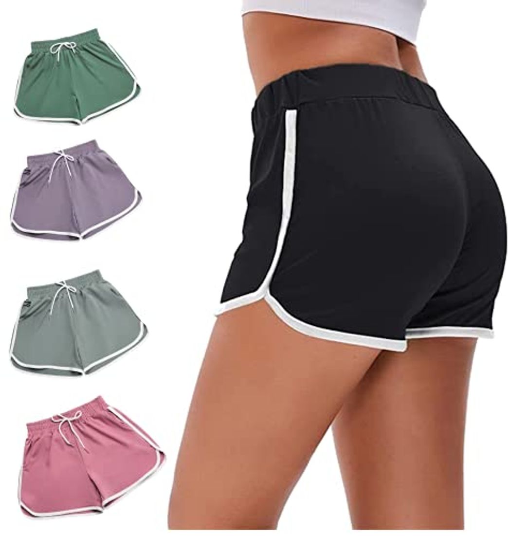 Fashion Pantalones Cortos Mujer con Bolsillos de Verano para Mujer Ropa Deportiva Yoga