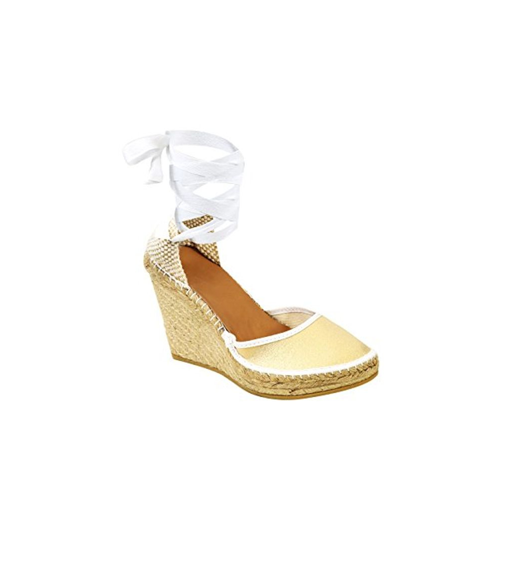 Producto Espadrilles Compensées Val d'Azur Vanessa Ouro Doré - Couleurs - BEIGE