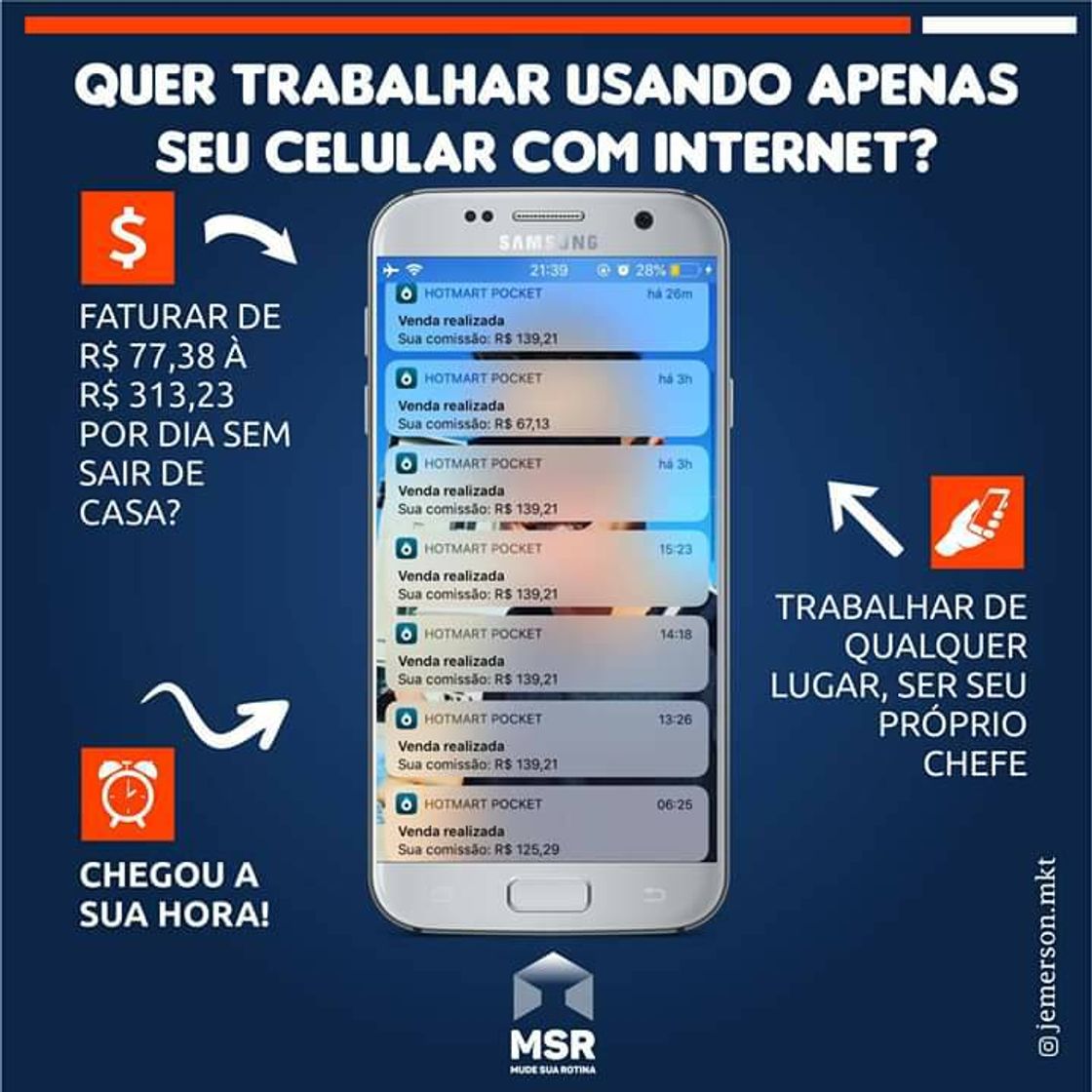 Moda Ganhe dinheiro em CASA usando apenas o seu CELULAR 