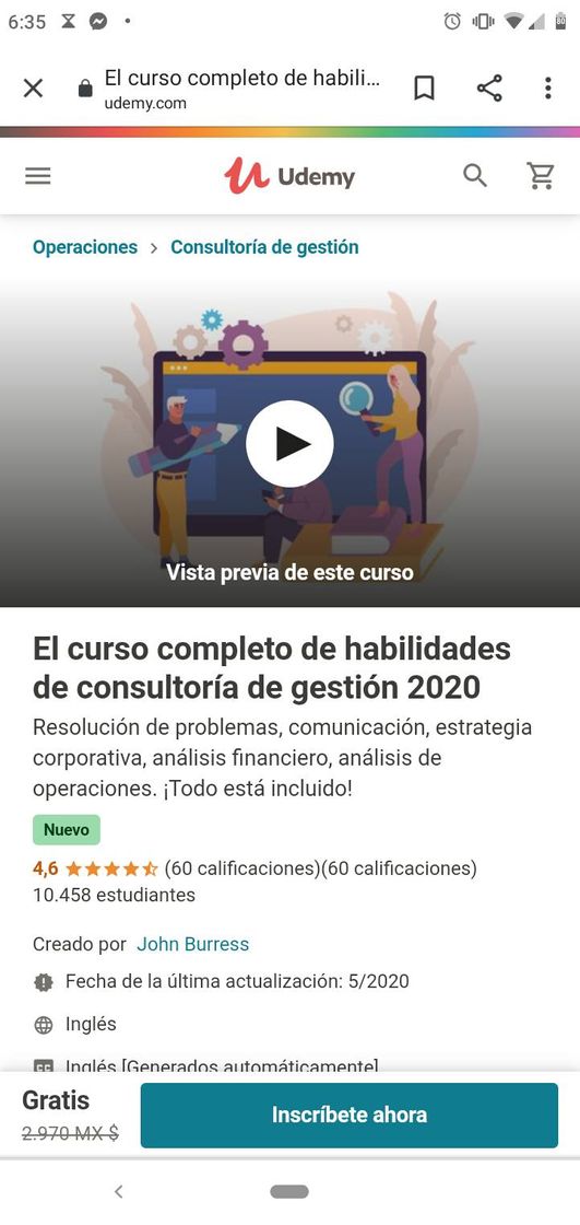 Social Curso de gestión udemy 