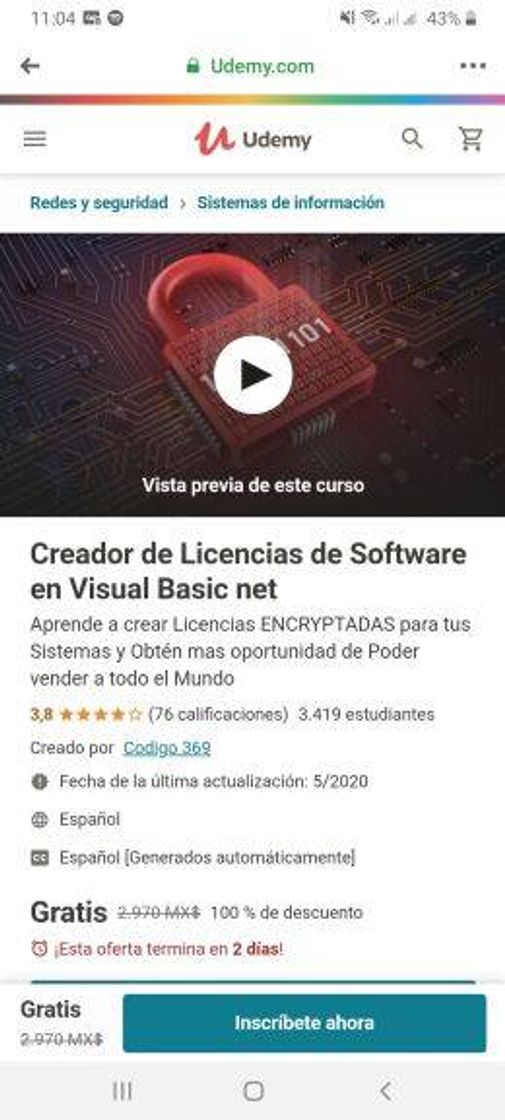 Social Curso creador de licencias de sorf en Visual basic net
