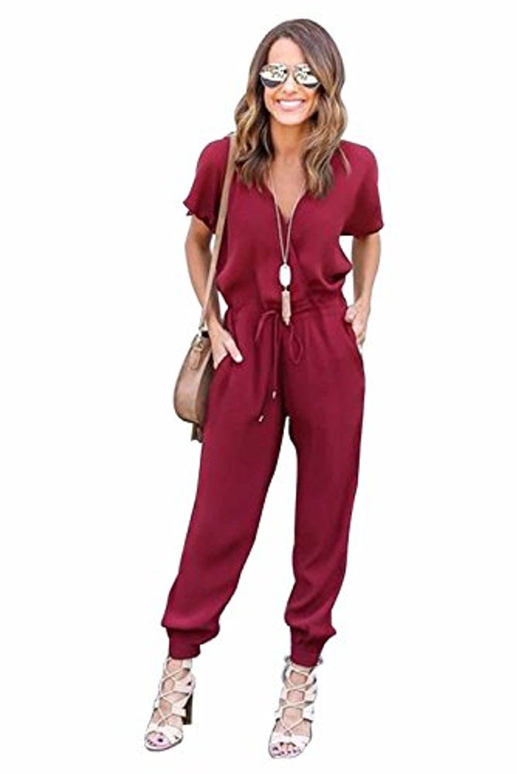 Product BienBien Monos Estampados Mujer Sexy Largos Jumpsuit Chic Mono sin Mangas de Floral Impresión Elegante Playsuit Anchos Boho Pantalones de Fiesta Bodysuit