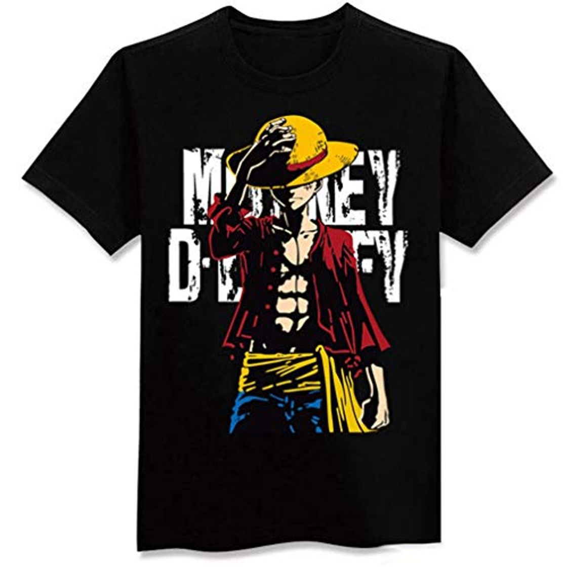 Product Boy Summer Camiseta De Manga Corta Anime One Piece Luffy Impreso Algodón