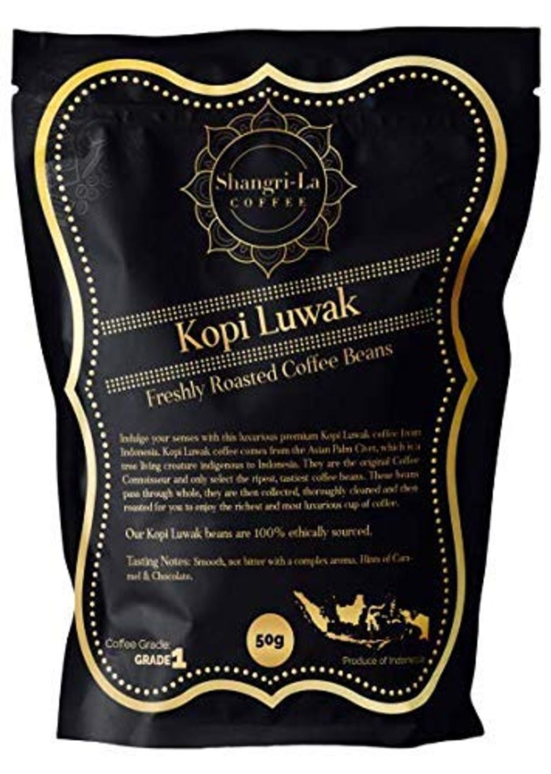 Producto Shangri-la Coffee - Molidos De Café Kopi Luwak Salvaje - 50 Gramos