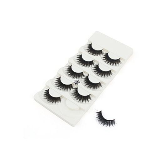 DealMux senhoras Fibras Sintéticas cílios postiços feitos à mão olho longo Lashes