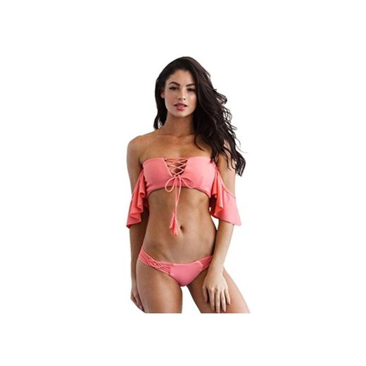 Trajes de baño Mujer Bikinis Sexy de Mujer Vendaje Push-up Bañadors Señoras