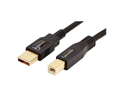 AmazonBasics - Cable USB 2.0 de tipo A macho a tipo B