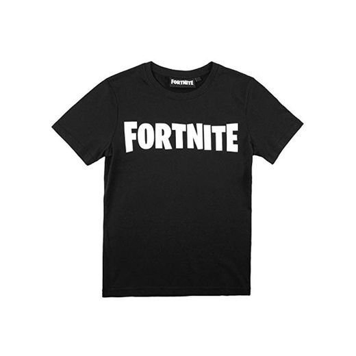 Fortnite Camiseta Corta Niños, Negro