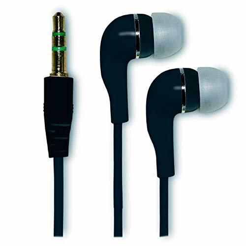 OcioDual Cascos Compatibles Auriculares para Movil MP3 Silicona iPhone iPod iPad Negro