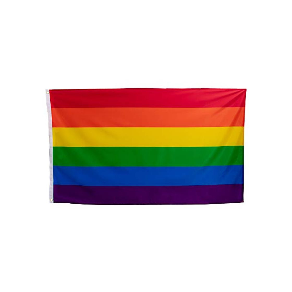 Bandera LGBT Grande Exterior 150 x 90 Centímetros, Colores Vivos, Poliéster 110