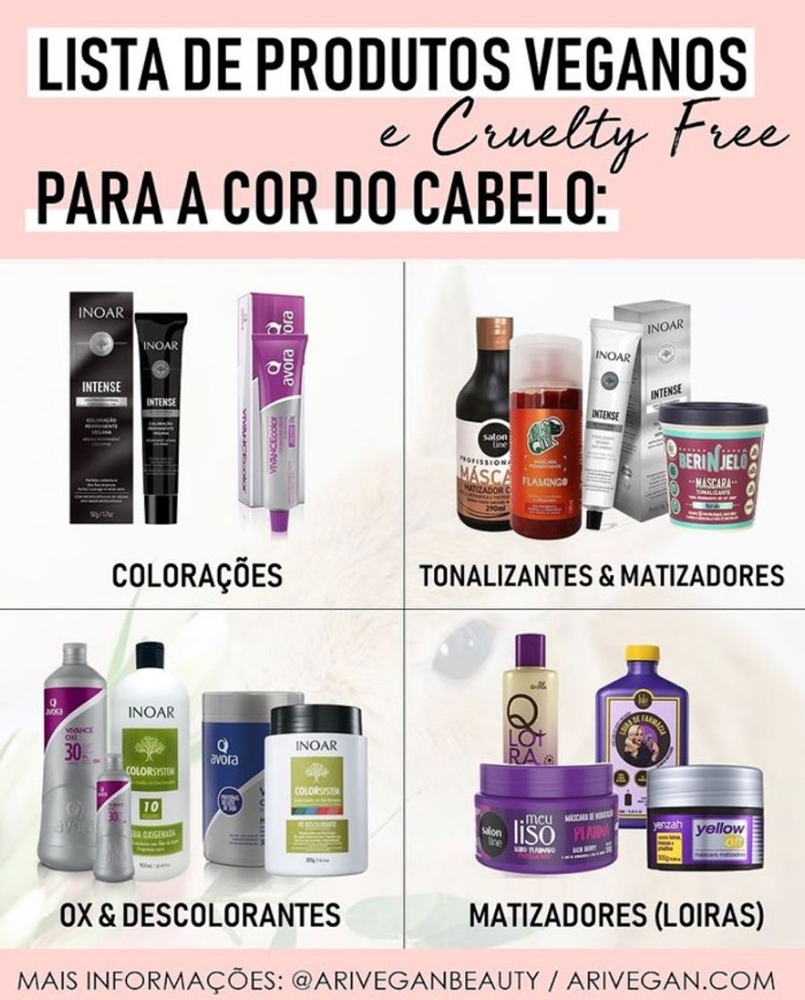 Fashion Produtos veganos para cabelo