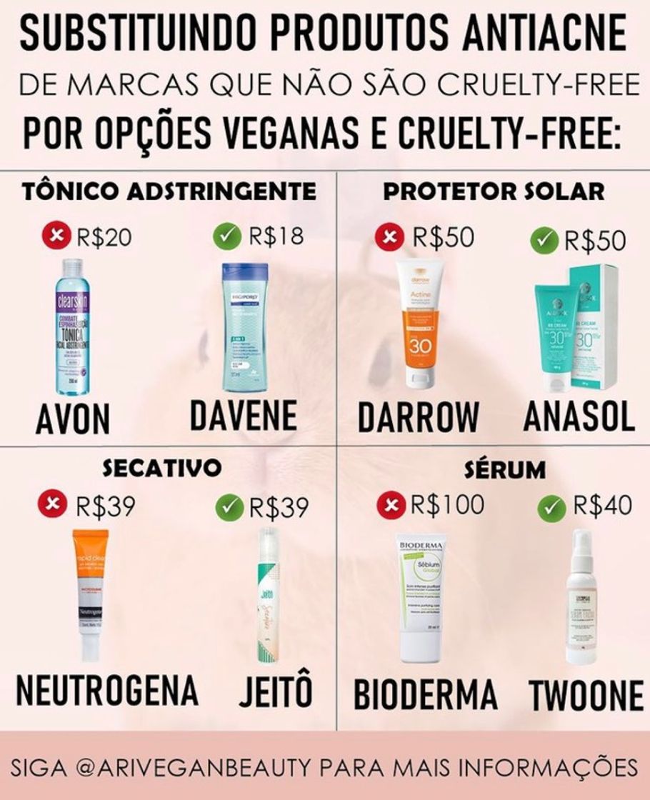 Fashion Produtos vegan anti acne