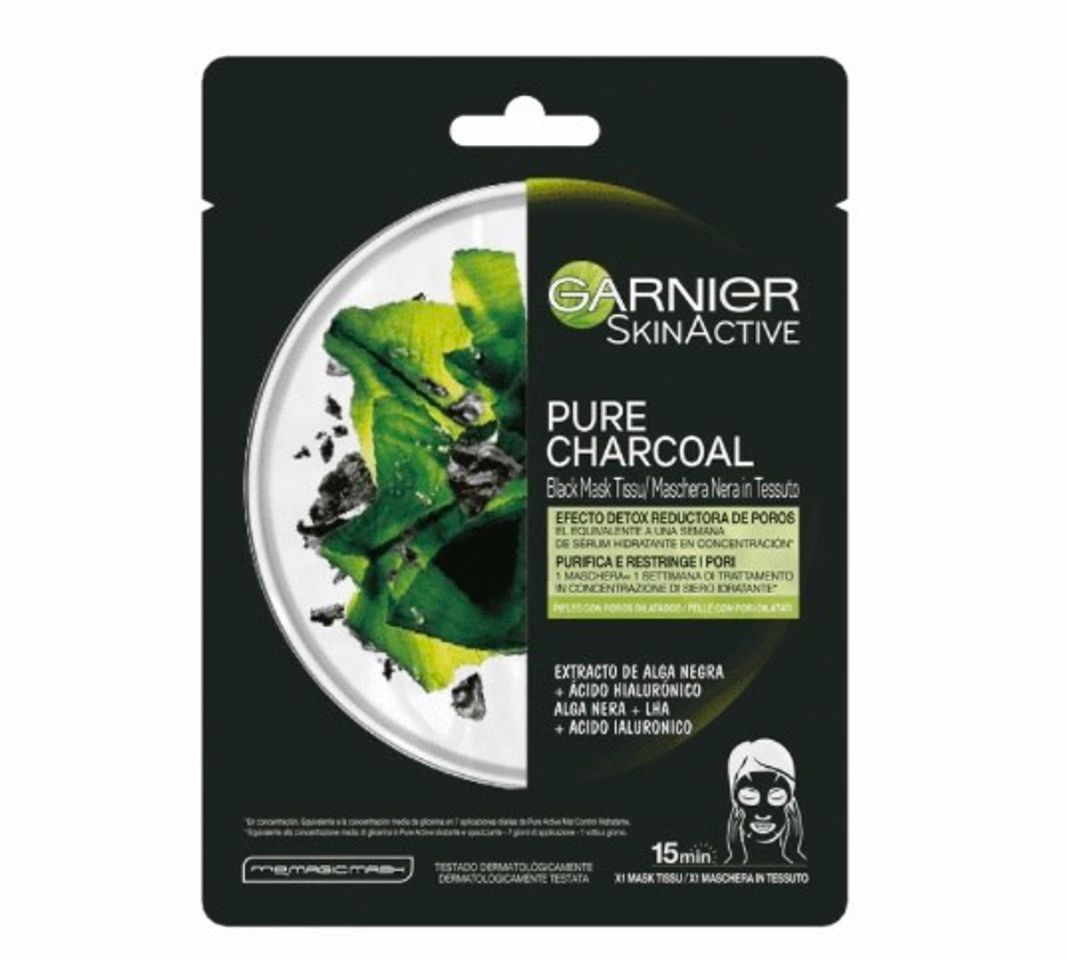 Producto Mascarilla Facial Negra: Black Mask Tissu Pure Charcoal