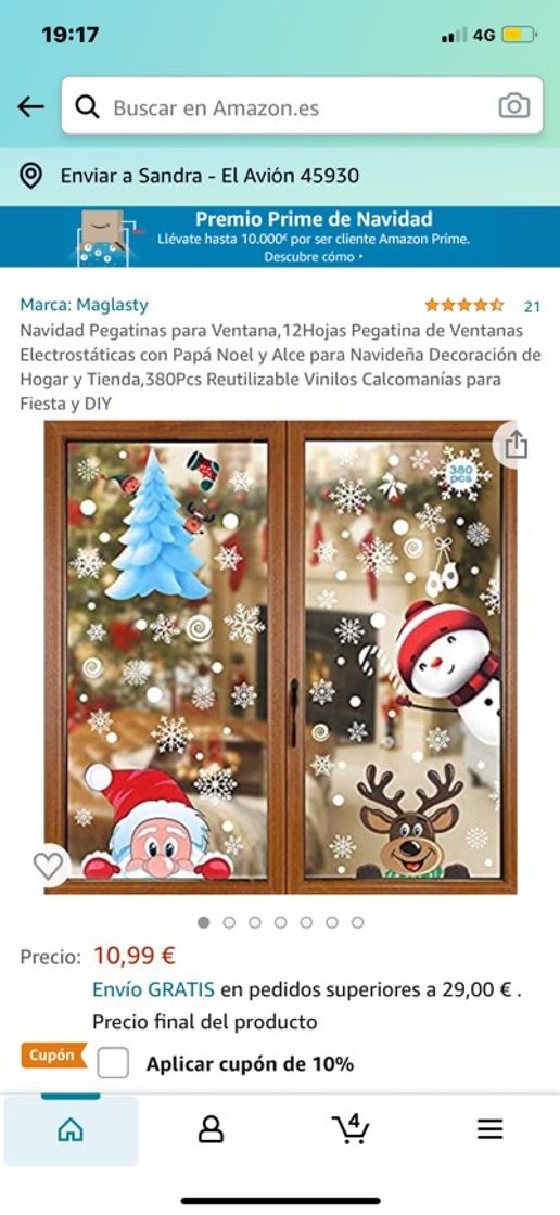 Moda Pegatinas navidad. Perfectas para decorar ventanas