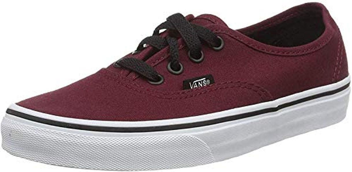 Moda Vans Authentic, Zapatillas de Tela Unisex, Borgoña