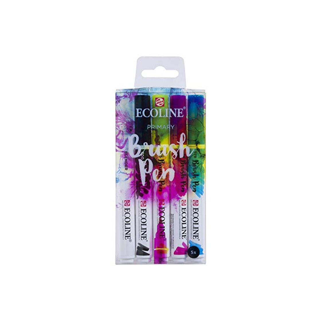 Productos Royal Talens Ecoline - Set de 5 Bolígrafos de Pinceles, Primario