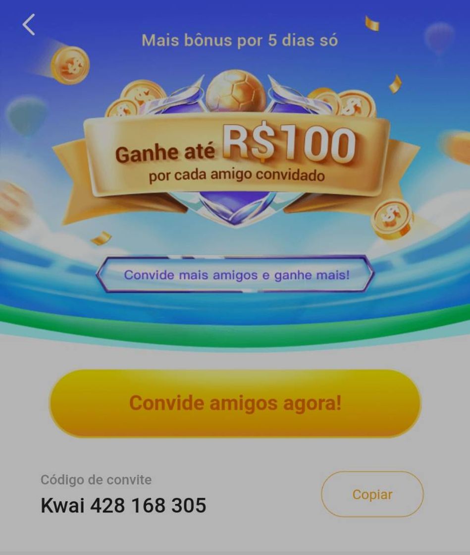 Fashion Kwai, simbora baixar, 100 reais ajuda a pagar as contas 😉