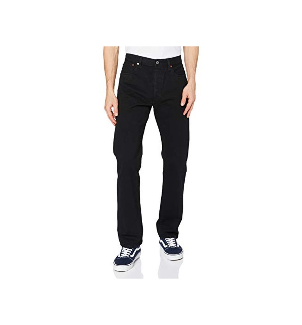 Moda Levi's 501 Original Fit Jeans Vaqueros, Black 0165, 32W