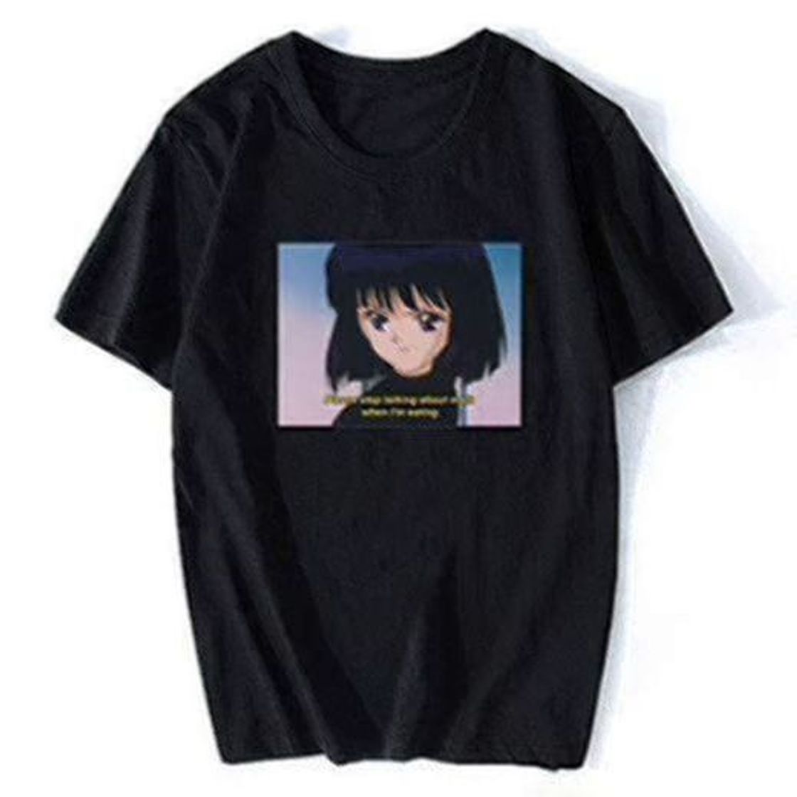 Fashion Vaporwave Sailor Moon Funny Quote Japan T-Shirts Streetwear Aesthetic O-Neck Tees Tops