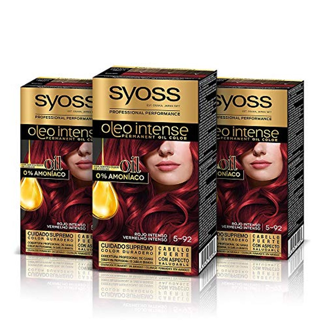 Producto Syoss Oleo Intense - Coloración Permanente Tono 5-92 Rojo Intenso