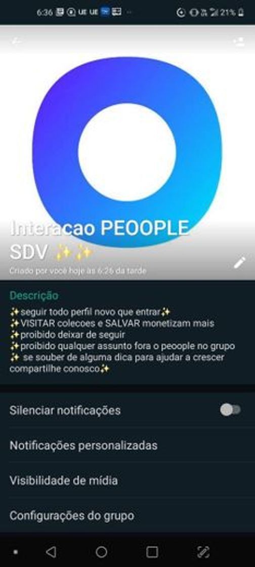 Moda Grupo do whatsapp so do peoople vamos entrar e se ajudar 💜