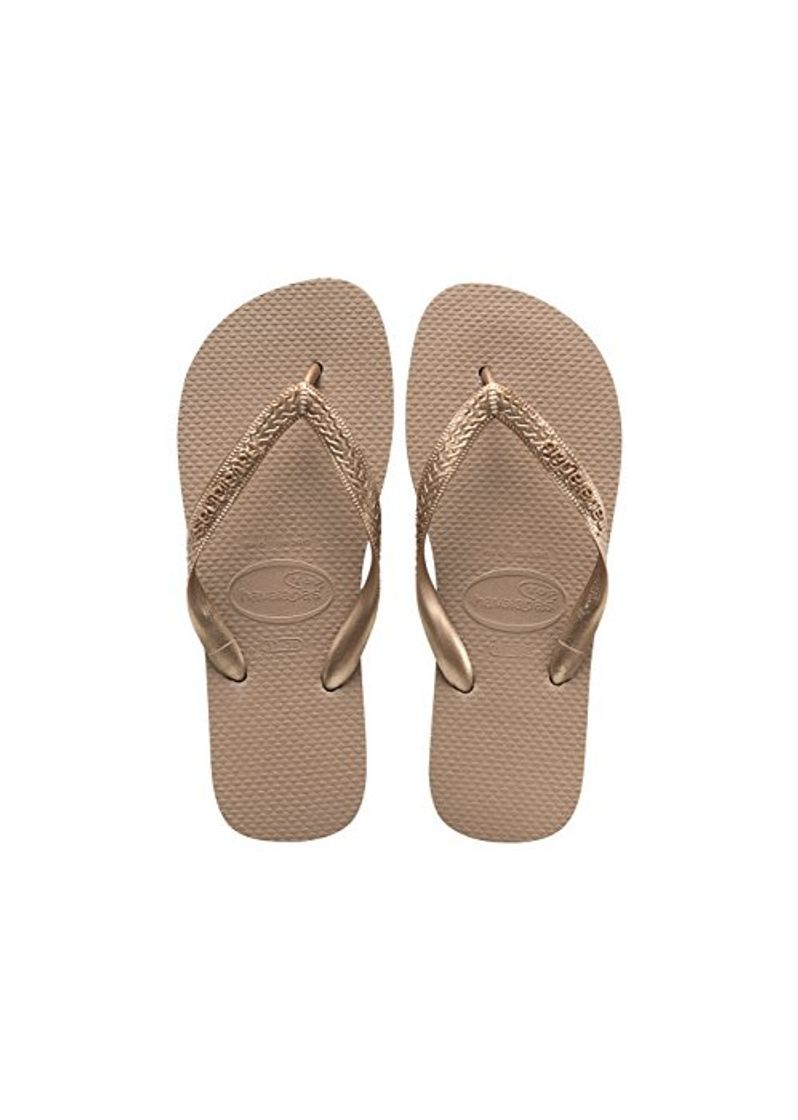 Moda Havaianas Top Tiras, Chanclas para Mujer, Dorado