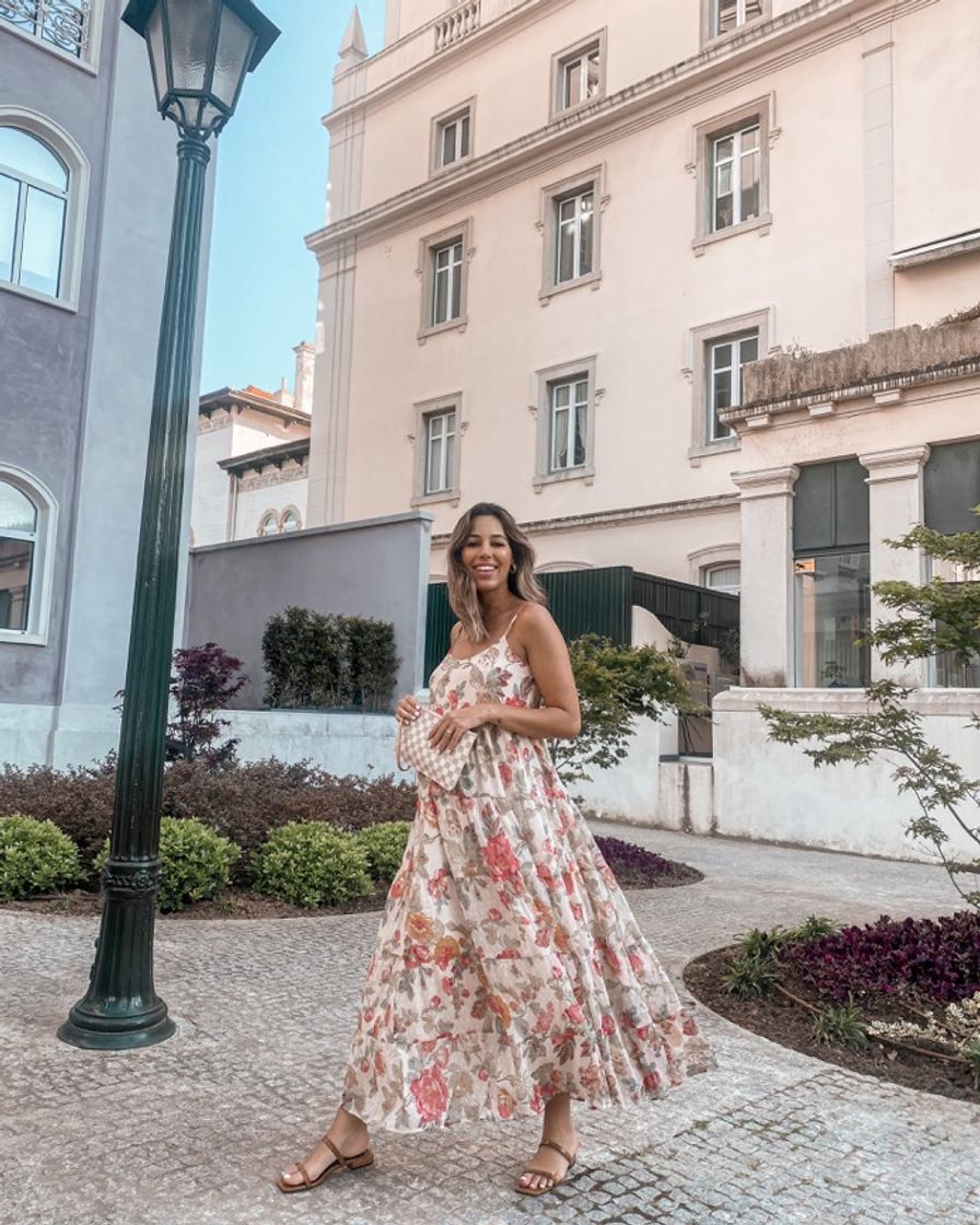 Social Vestido comprido floral