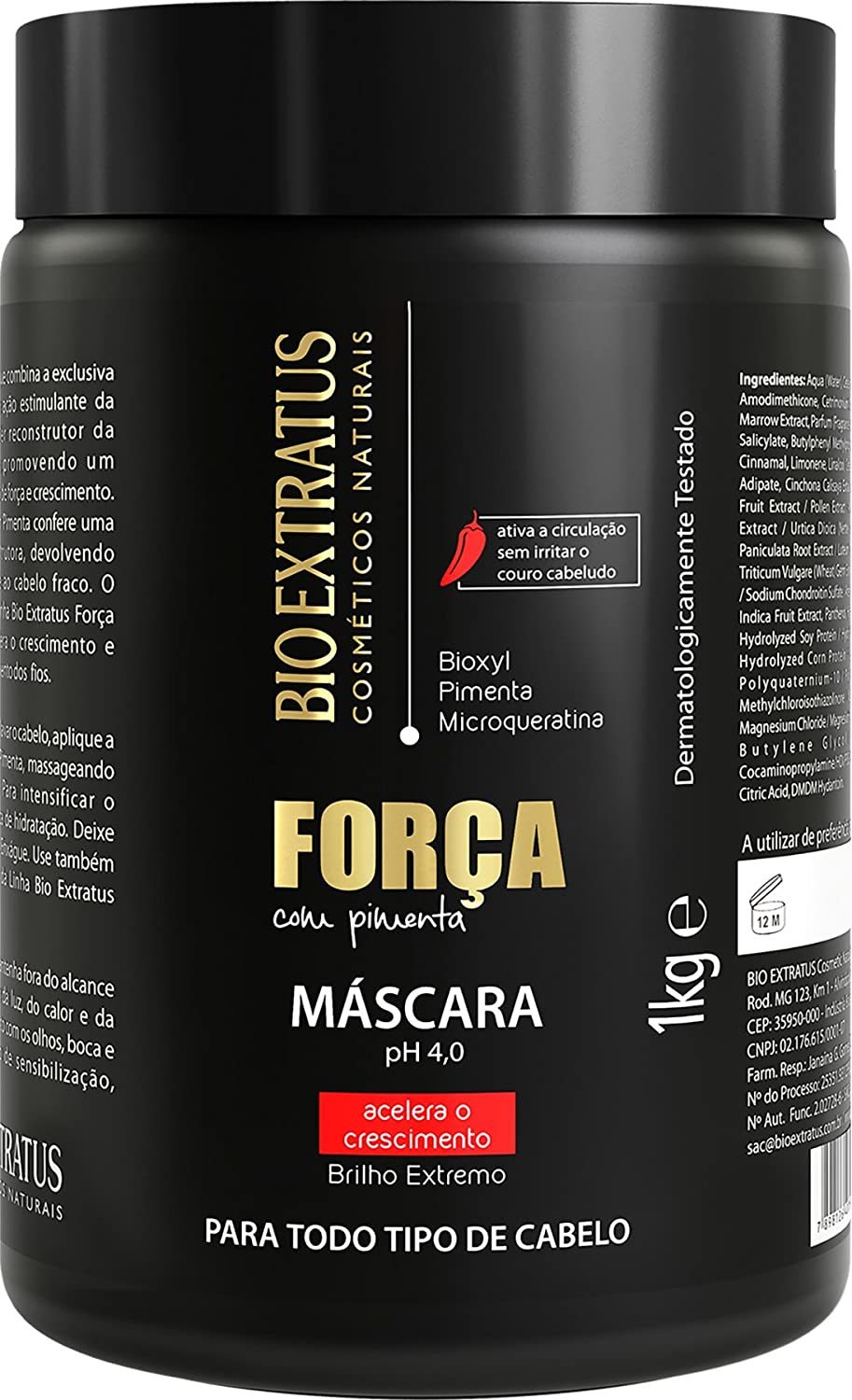 Fashion Máscara Força com Pimenta 1kg - Bio Extratus