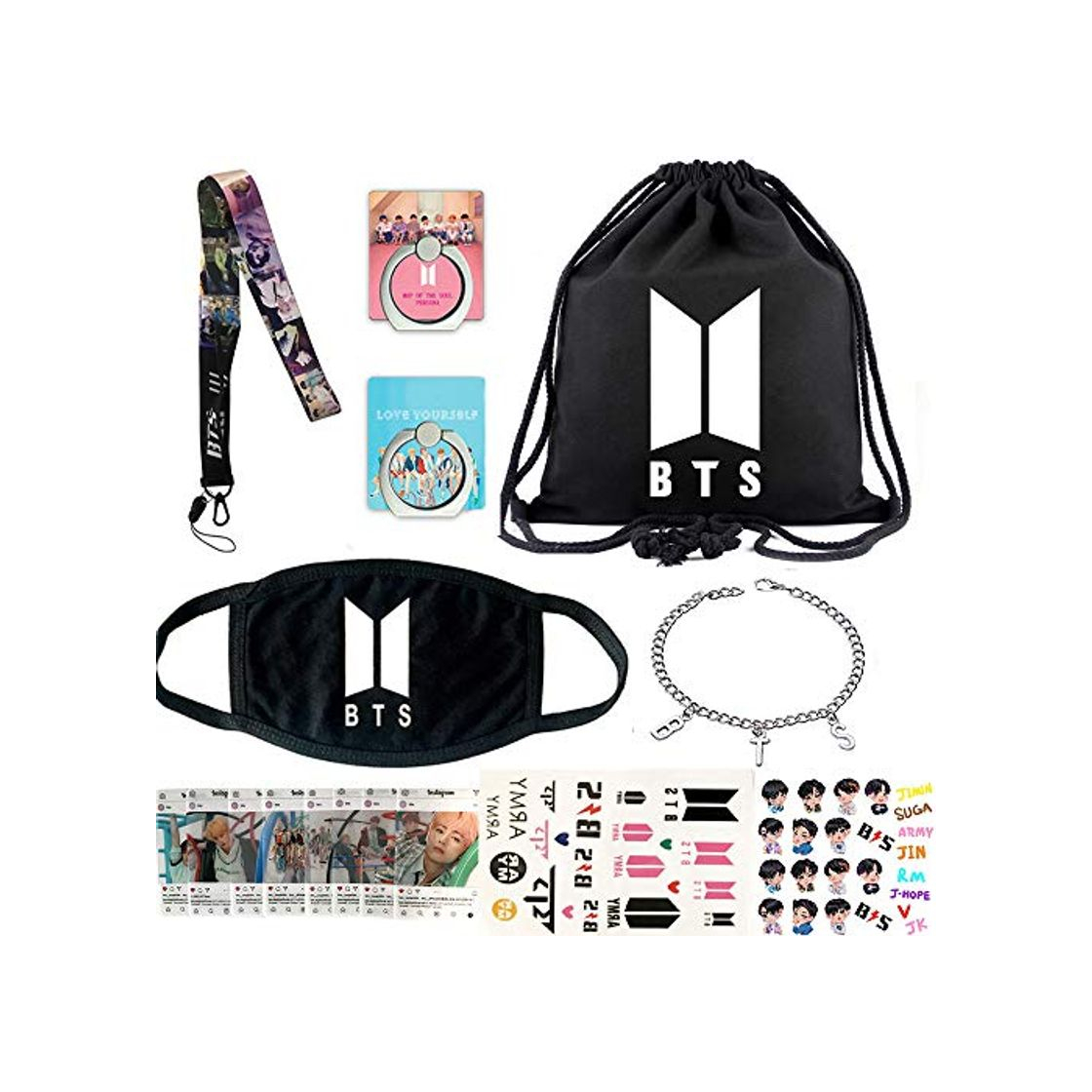 Product ReNice Big BTS Gifts Set for Army - 1 BTS Drawstring Bag