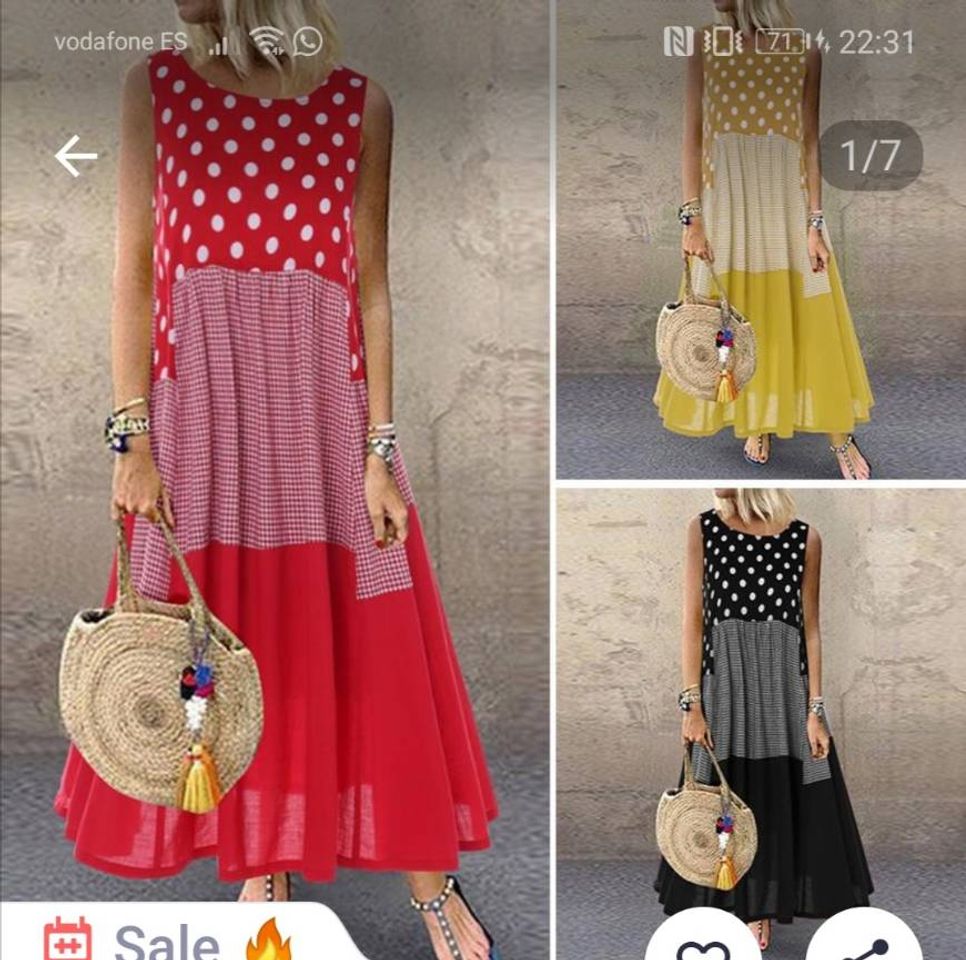 Social Vestido tobillera mujer