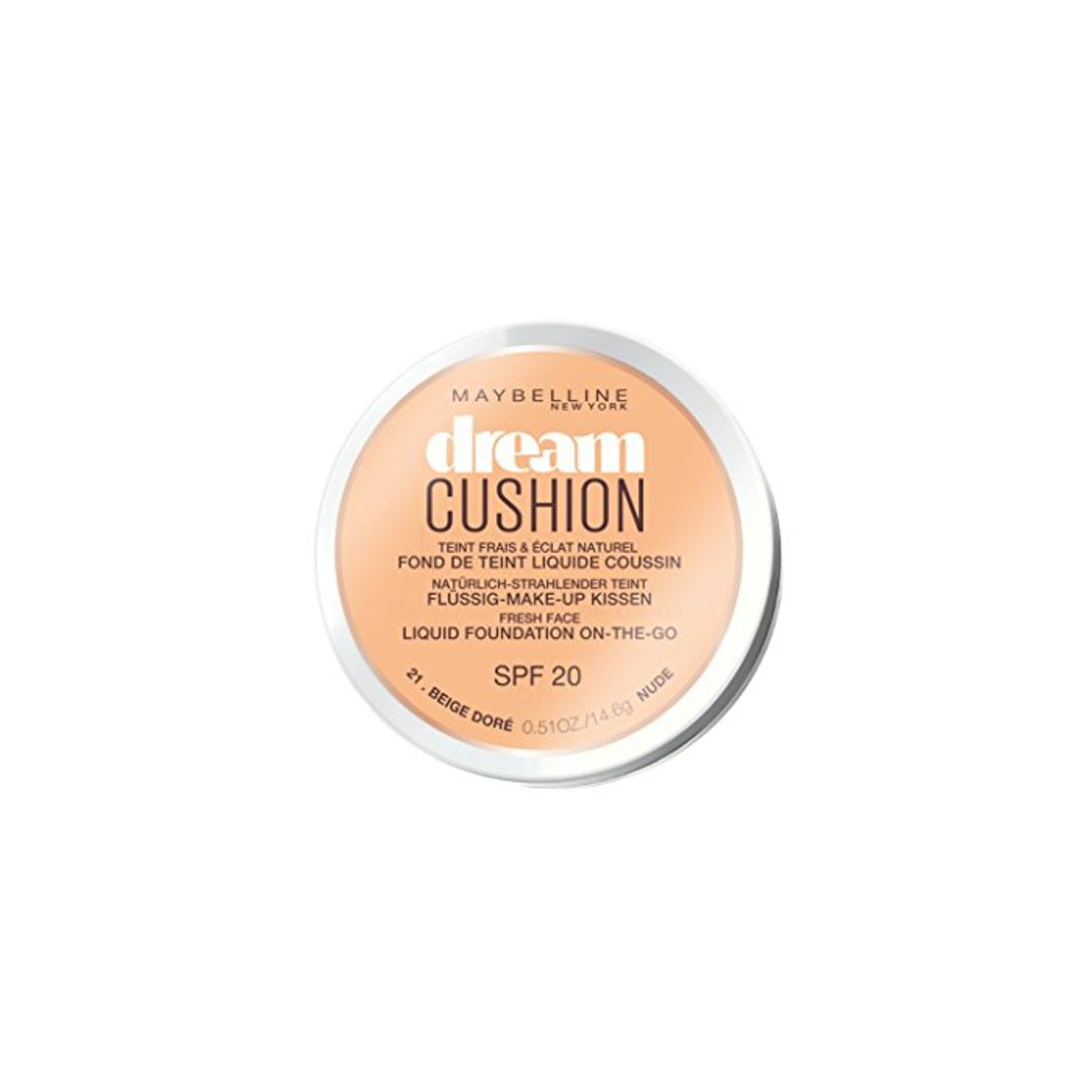 Product Maybelline New York Dream Cushion Base de maquillaje líquida con almohadilla