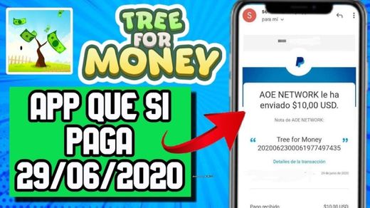 Tree For Money 🤑 APP QUE SI PAGA 💰🔥 Gana DINERO a Paypal 