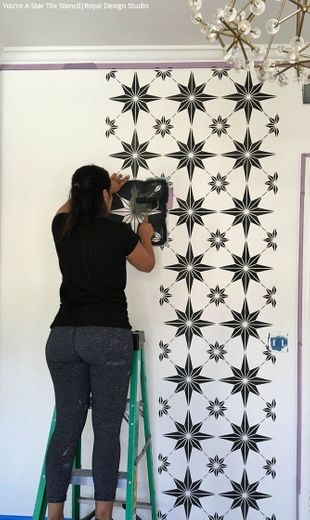 star tile stencil